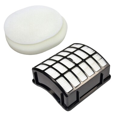 HQRP Filter Kit compatible with Shark Navigator NV70, NV71, NV60, NV80, NVC80C, NV90, NV95, UV420 Professional Upright Vac Vacuum Cleaner, Parts # XFF80 &amp; XHF80 Replacement