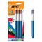 BIC 4-Color Original Retractable Ball Pens, Versatile 1.0mm Medium Point, Long-Lasting Ink, Great Gift Idea, 3-Count in Assorted Colors