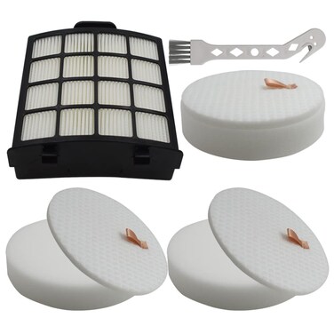 AZ2002 Replacement filter Compatible with Shark Vertex DuoClean PowerFin Upright Vacuum AZ2000, AZ2000W, AZ2002.Compare to Part # XHFAZ2000, XFFKAZ2000 (1 HEPA Filter+3 Foam &amp; Felt Filters)