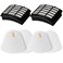 2Pack Hepa &amp; Felt Filters Replacement for Shark Navigator Lift-Away ZU503AMZ NV350 NV351 NV352 NV355 NV356E NV357 NV360 NV370 NV391 UV440 UV490 UV500 UV540 UV541 UV550 Vacuums.Part XFF350 &amp; XHF350.