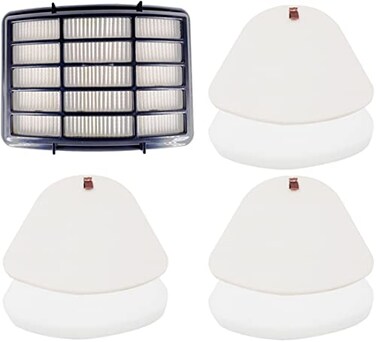 Dttery 3 Pre-Filter Foam &amp; Felt + 1 Hepa, Shark Navigator Lift-Away Vacuum NV350 NV351 NV352 NV355 NV356E NV357 NV358 NV360 NV370 NV391 UV440 UV490 UV540 Filter Kit Replacement Part XFF350 XHF350
