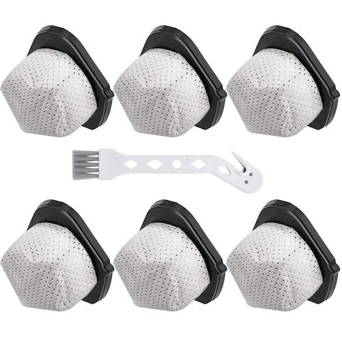Leadaybetter 6 Pack Dust Cup Filters Replacement for Shark Cordless Handheld Vacuum SV780 SV75Z SV728N SV726N, Replacement Part# XF769, XSB726N