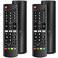 (Pack of 2) Universal Remote for LG Smart TV, Compatible with All LG TV Remote Control LCD LED OLED UHD HDTV 3D 4K Smart TV Models, Replacement Remote for LG Smart TV with Netflix Amazon Shortcuts Key
