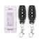 Motor Wireless Remote Switch 12V Universal 2 Channel RF Remote Control, 433Mhz Remote Receiver Switch 9V - 12V DC Motor Controller 2 Transmitter with 1 Receiver