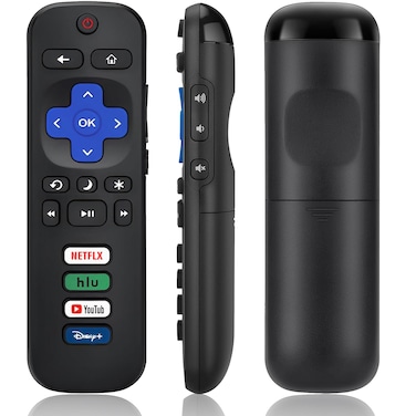 Universal TV Remote Compatible for Roku TV All Series, Remote Control Replacement for Hisense/Onn/TCL/Sharp/Philips/Element/Insignia/Hitachi/JVC R0KU Smart TVs (Not for RokuStick,Box and Player) 2