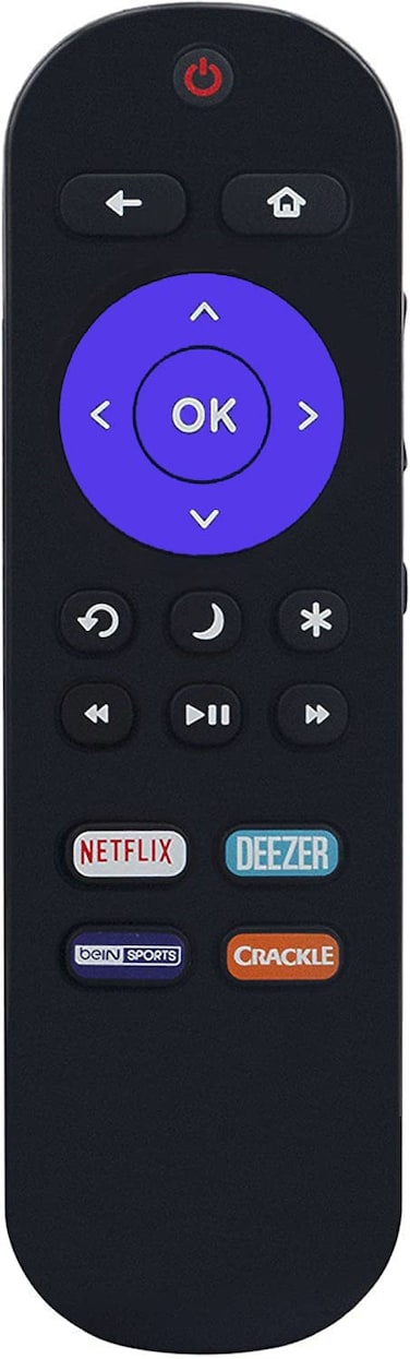 Universal for Roku TV Remote, Compatible with All Onn/TCL/Element/Haier/Hitachi/LG/Sanyo/JVC/Magnavox/RCA/Philips/Westinghouse Roku Built-in Smart TV with Netflix, DEEZER, Bein Sports and Crackle