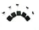 LORADAR 5Pack Retractable Security Cable Lock, Remote Control Security Lock, Remote Control Anti-Lost Rope for TV, DVD, Hardware Cable Lock &iuml;&frac14;&OElig;No More Searching for The TV Remote