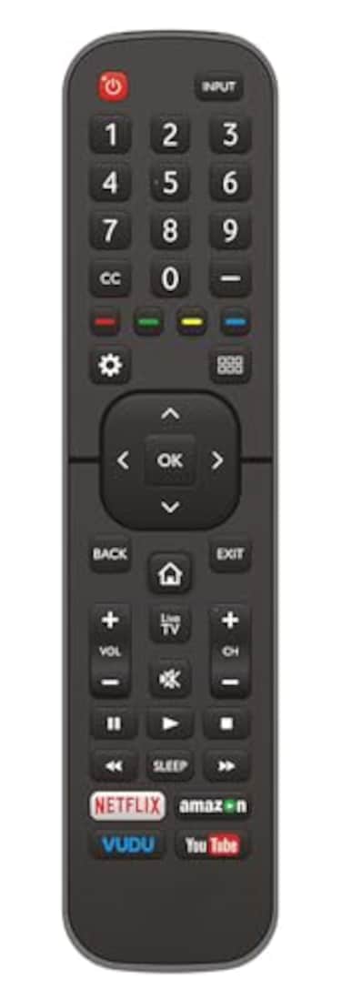 Universal for All Hisense-TV-Remote Compatible with All Hisense 4K LED HD UHD Smart TVs - No Setup Needed