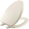 Bemis Alesio II Slow Close Toilet Seat, Easy Clean Hinges and Adjustable Perfect Fit Wood Seat, Elongated, Biscuit