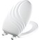 Mayfair 127ECA 000 Sculptured Swirl Toilet Seat Will Never Loosen and Easily Remove, Elongated, White
