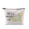 MBMSO Life is a Beautiful Ride Makeup Bag Bicycle Travel Bag Bike Lovers Gifts Cycling Gifts for Cyclists Biker (Life is a Beautiful Ride)