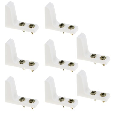 Create idea 4 Pairs Toilet Seat Stabilisers Wobbly Loose Buffers Bumpers Stop Elderly Disabled Slipping Sliding with Screws White Plastic