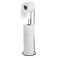 Bath Collection Toilet Paper Stand   Toilet Roll Dispenser Stainless Steel with Anti-Slip Dispenser, Toilet Paper Holder Free Standing Bathroom Toilet Paper Storage Standing Toilet Paper Holder AMG