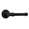 HOEMLIM Industrial Pipe Toilet Paper Holder Wall Mount Rustic Toilet Tissue Paper Holder DIY Heavy Duty Vintage Toilet Roll Holder for Bathroom Farmhouse Kitchen Bedroom(Black)