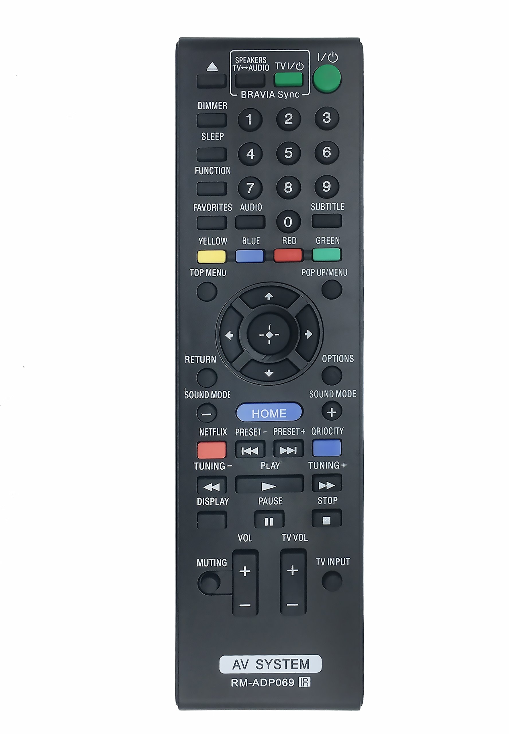 vinabty Vinabty rm-adp069 Replaced Remote Fit For Sony blu-ray Disc Player