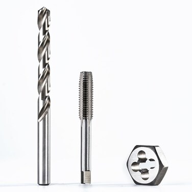toolant 1/4-19 BSP Tap and Die Set with 29/64" Drill Bit Combo for Threading