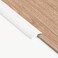 Floor Transition Strip Self Adhesive, PVC Flooring Threshold Edging Trim Strip Suitable for Carpet Threshold Transition with a Height Less Than 3 mm 6.56 feet (White, 7MM)