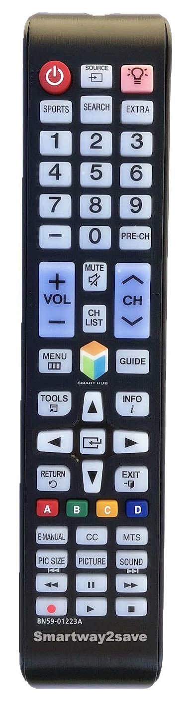 New Smartway2save BN59-01223A Replacement Remote Control Compatible with Samsung Smart TV's.