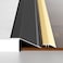 Aluminum Floor Transition Threshold Strip - Doorway Edge Trim for Kitchen Bedroom Bathroom Doors Reducer Gap Cover Flooring Transitions (4" Black)
