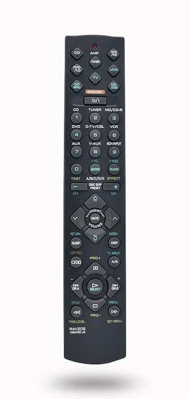 RAV206 V694090 Replacement Remote Control for Yamaha Audio/Video AV Receiver RXV-420 RXV-420RDS RXV-520 RXV-520RDS YHT-18 YHT-24 YHT-34 HTR-5440 HTR-5450 AX-596 HTR-5450RDS RXV420 YHT34 RAV206