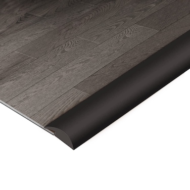 BNELL Carpet &amp; Floor Edging Trim Strip,Self Adhesive-PVC Floor Transition Strip,Thresholds for Doorways with a Height Less Than 3 MM (20FT_Black)