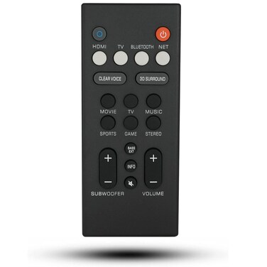 Replacement Remote for Yamaha VCQ9140 Sound Bar Remote Control for YAS-109, YAS-209, ATS-1090, ATS-2090, ATS1080, ATS-1080, YAS1080, YAS-1080, VAF7640