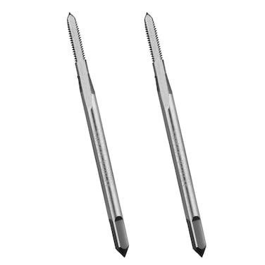 LWCUSNJ Metric Machine Tap,2pcs M2 x 0.4mm HSS 6542 Straight Flutes Screw Tapping Threading Machinist Repair DIY Tool