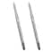 LWCUSNJ Metric Machine Tap,2pcs M2 x 0.4mm HSS 6542 Straight Flutes Screw Tapping Threading Machinist Repair DIY Tool