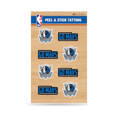 Rico Industries NBA Basketball Dallas Mavericks Peel &amp; Stick Temporary Tattoos - Eye Black - Game Day Approved!