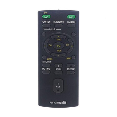 RM-ANU192 Remote Replaced for Sony Sound Bar Remote Control RM-ANU192 SUB RM-ANU191 HT-CT60BT SA-CT60BT SS-WCT60