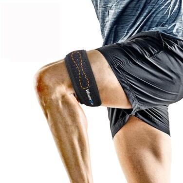 Wisesso IT Band Strap, Adjustable Iliotibial Band Syndrome Brace, Athletic Stabilizer for Men, Women, Knee Support Strap for Running, Cycling, Hiking, Exercising, etc, 1 Pack