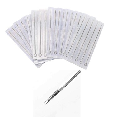 Tattoo Needles,New Star Tattoo Premium Quality Long Bar Tattoo Needles 5 Round Liner (5RL) Disposable &amp; Sterilized - 50pcs 1205RL Tattoo Needle