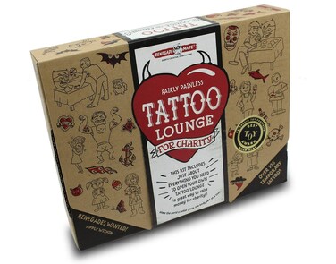 Renegade Made   Tattoo Lounge KIT   Promote Kindness and Raise Money for Your Favorite Cause by Applying Fun, Non-Toxic Temporary Tattoos for Kids. The Ultimate DIY Craft for Promoting Kindness!