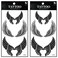 Tattoos 2 Sheets Fantasy Angel Eagle Bird Wings Temporary Tattoos Stickers Fake Body Arm Chest Shoulder Tattoos for Teens Men Women