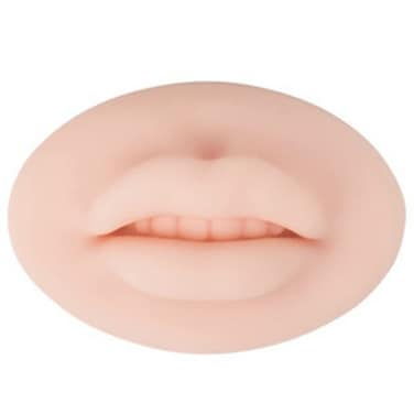 HOTWE Silicone Lips - Tattoo Practice Skins 3D Fake Skin 5D Soft Lip Realistic Mouth for Permanent Makeup Tattooing (Light Skin)