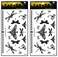 Tattoos 2 Sheets Butterfly dragonfly Vine Chain Necklace Art Fantasy 3D Tattoo Waterproof Stickers Removable Temporary Body Arm Fake Art Sticker Party