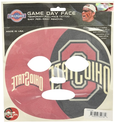 Siskiyou Sports NCAA Michigan State Spartans Game Day Face Temporary Tattoo, Large
