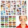 Football Game Face Tattoos Rugby Tattoo Sticker Waterproof Sweat Fan Games Event GraffitiTemporary Tattoo Water Transfer Sticker