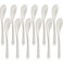 Leegg Porcelain Egg Spoons Set of 12 Ceramic Spoons Teaspoons for Coffee Tea and Desserts Spoon