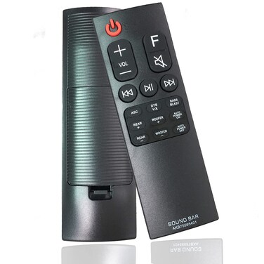 AKB75595401 Replace Soundbar Remote for LG Sound Bar Speaker System SK5R SK5Y SJ4R SK8Y Sk10y Sk6y Sk9y SJ5Y Sj4y SPK5B-W SPJ4-S SPJ4B-W Spk8-w Spj5b-w S65S3-S SPK5BW SPJ4S SPJ4BW Spk8w