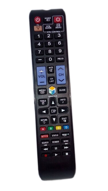Replaced Remote Control Compatible for Samsung PN51F8500AF UN32F6300AFXZA UN32F6300AFXZA UN60F7500AFXZA UN55F6300 TV