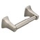 Moen Contemporary Brushed Nickel Toilet Paper Holder, Modern Wall Mounted Toilet Roll Holder, P5050BN