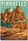 Pinnacles National Park Art Travel Refrigerator Magnet Size 2.5inch x 3.5inch, (travel921)