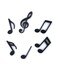 Music Notes Fridge Magnets, Decorative Musical Symbols Strong Magnets for Locker, Whiteboard, Office, Kitchen, Pack of 6