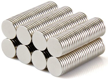 Eokoaiee 100pcs 10x1mm Refrigerator Magnets Fridge Magnet Office Magnets Magnetic Disc Whiteboard Magnets