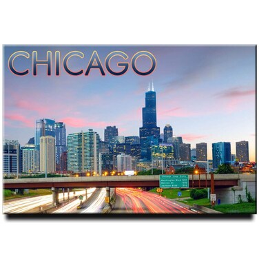 Chicago Fridge Magnet Illinois Travel Souvenir Willis Tower