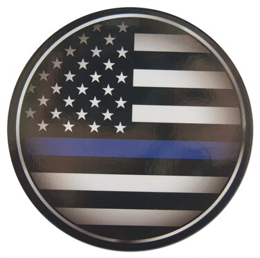 Novel Merk Blue Line Refrigerator Magnet &acirc;&euro;&ldquo; Vinyl 3&acirc;&euro; Round Flat Magnet for Fridge, Lockers, Home Kitchen and First Responders Decor &acirc;&euro;&ldquo; Self Adhesive to Metal Surfaces (1 Pack)