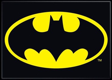 Ata-Boy Batman Logo Magnet Magnet - 2.5" x 3.5" Magnet for Refrigerators, Whiteboards &amp; Locker Decorations&acirc;&euro;&brvbar;