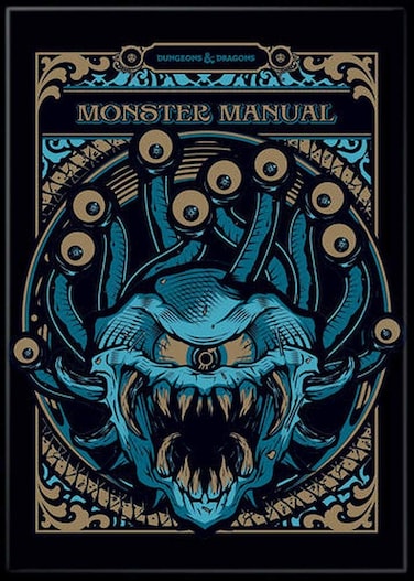 Ata-Boy Magnet - Dungeons and Dragons D&amp;D DND Special Edition Monster Manual 2.5" x 3.5" Magnet for Refrigerators, Whiteboards &amp; Locker Decorations&acirc;&euro;&brvbar;
