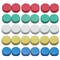 30 Pieces 0.8 Inch Office Supplies Magnets Round Refrigerator Magnets Perfect as Whiteboards Lockers or Fridge Magnets(Red, Yellow, Blue, Green, White)